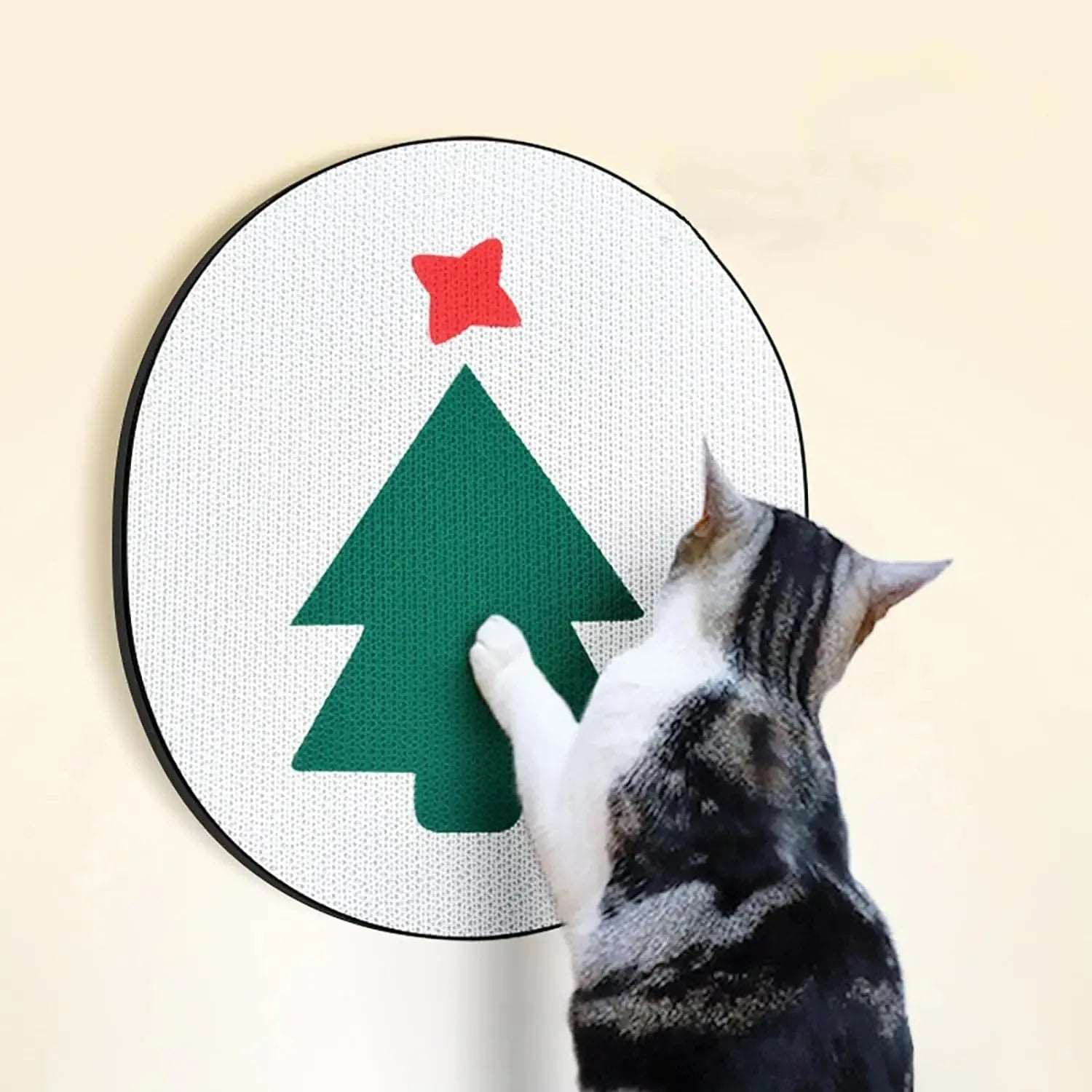 Holiday Wall-Mounted Cat Scratch Board and Furniture Protector