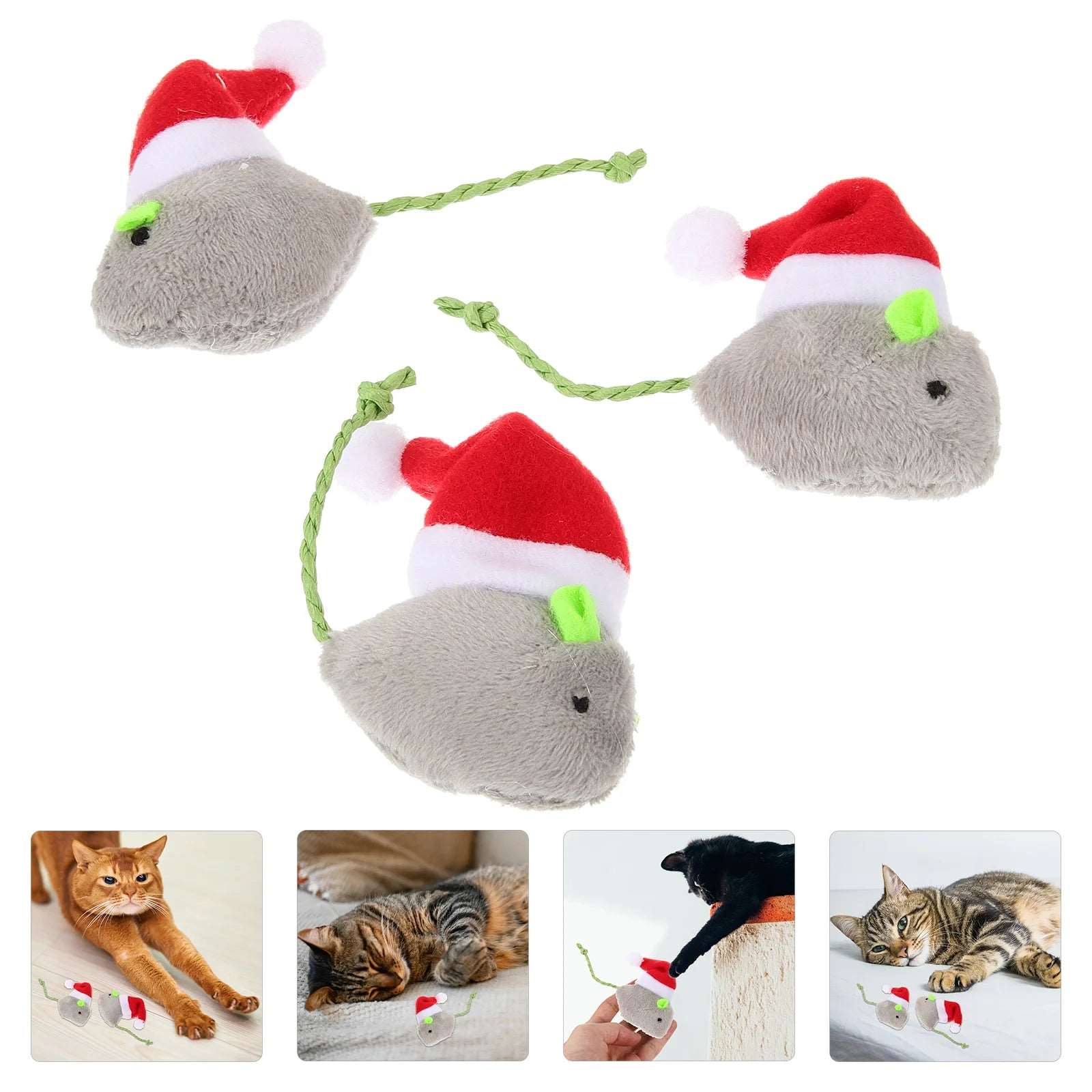 Cat Mouse Toys Set - Interactive Holiday Fun and Exercise