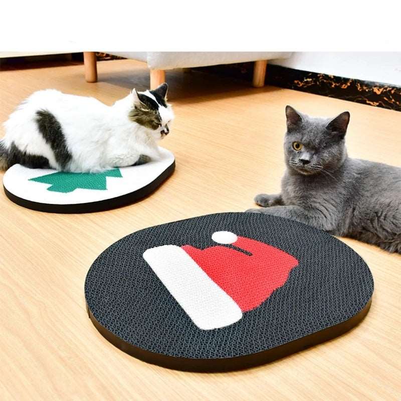 Holiday Wall-Mounted Cat Scratch Board and Furniture Protector