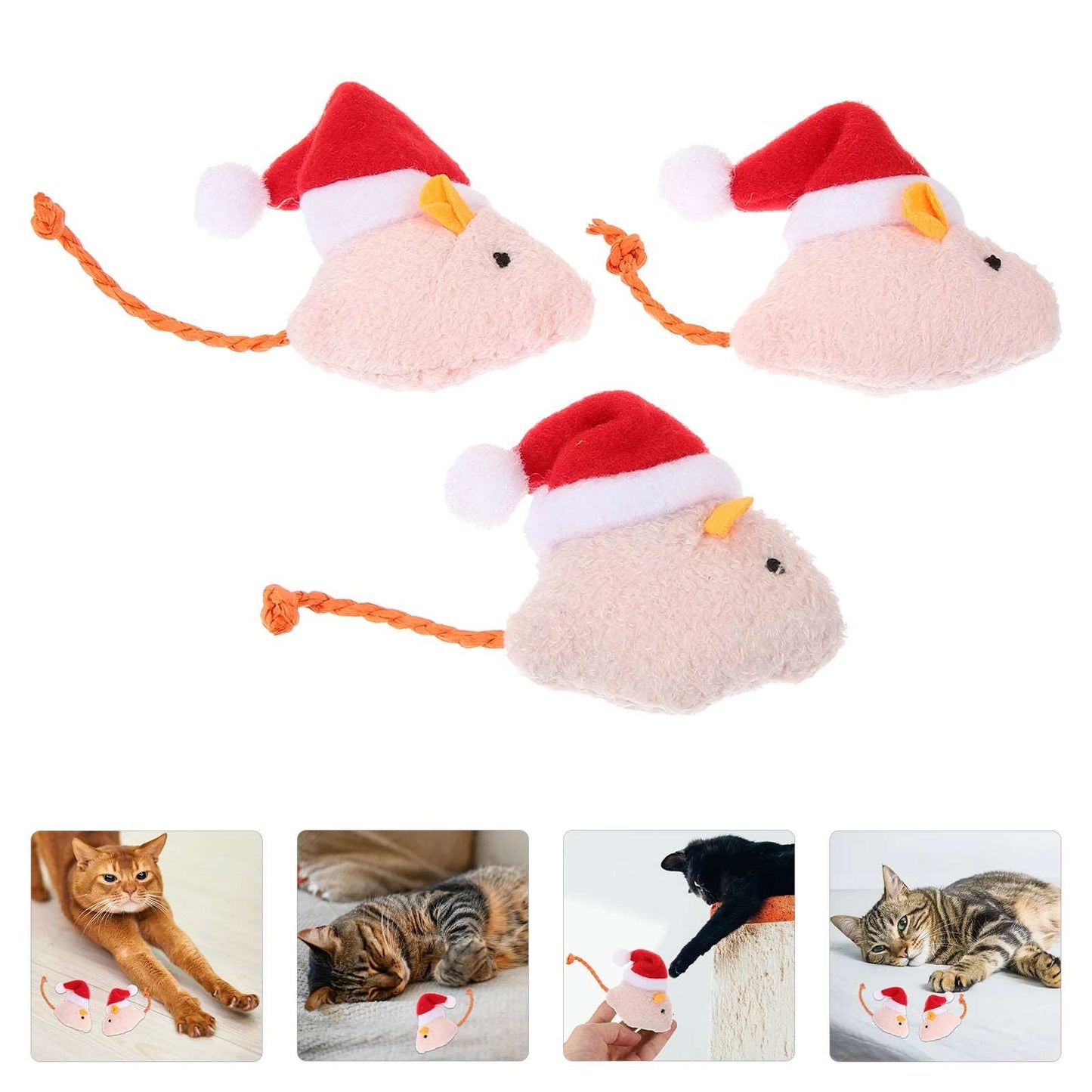 Cat Mouse Toys Set - Interactive Holiday Fun and Exercise