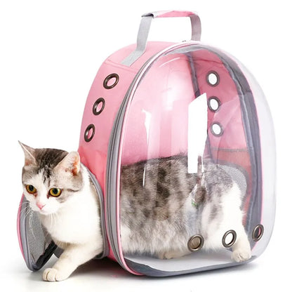 Transparent Capsule Cat Pet Carrier Backpack - Travel-Friendly Design